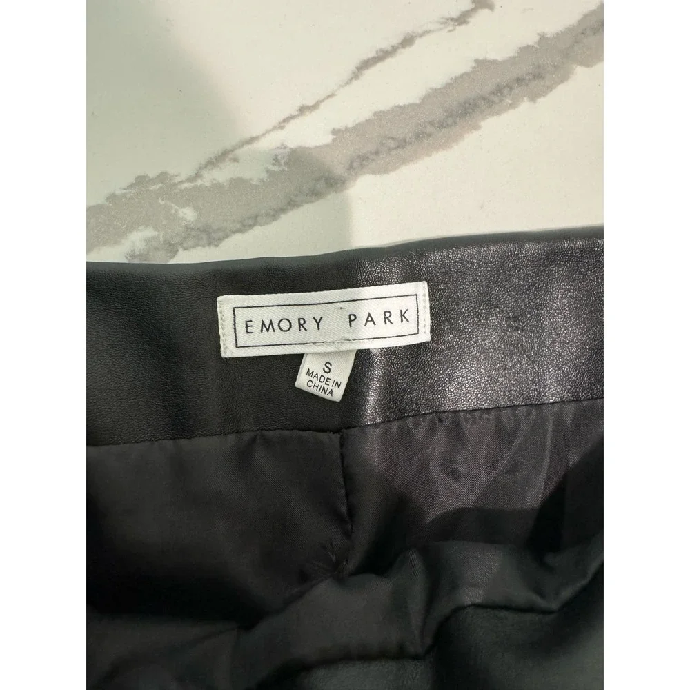 Emory Park Vintage‎ Look Faux Leather Mini Skirt Size Small
